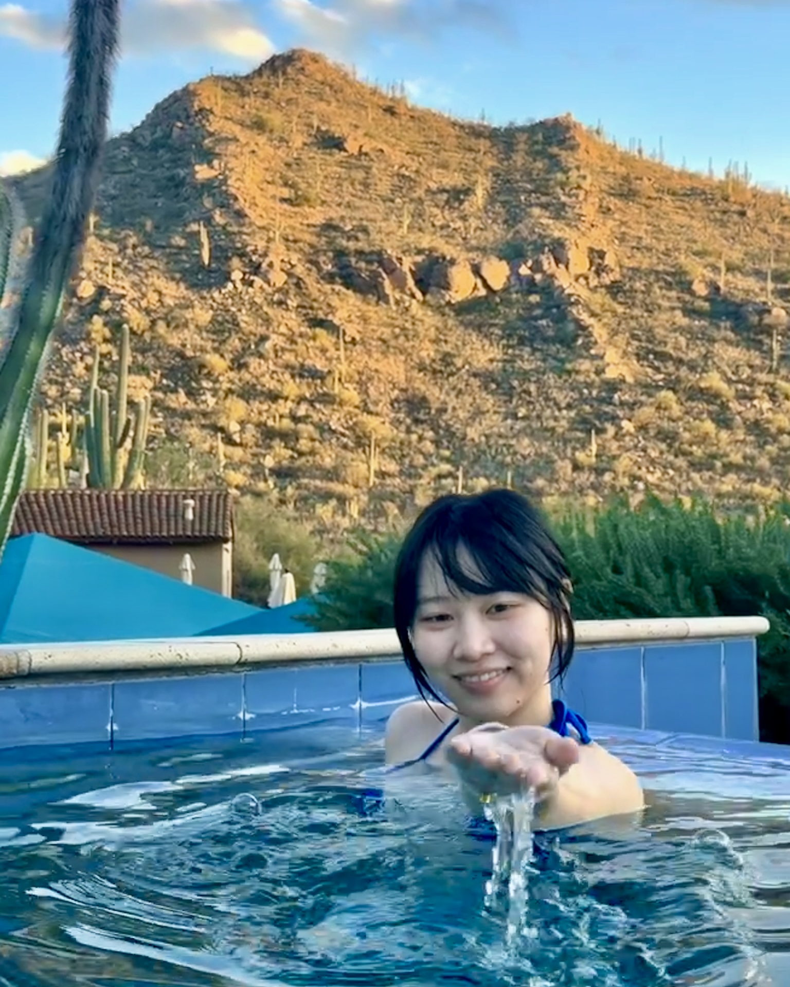 Desert resort pool